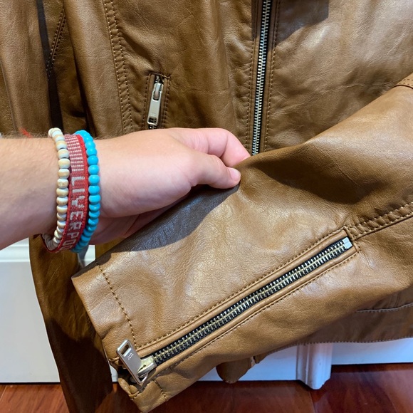 Zara Leather Biker Jacket - Picture 2 of 4